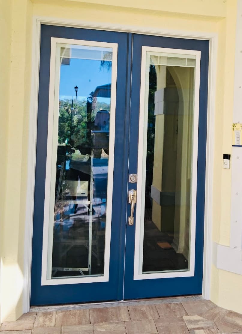 Beacon blue paint finish
